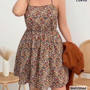 Plus size floral dress